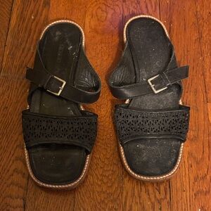 Giorgio Armani Black Sandals